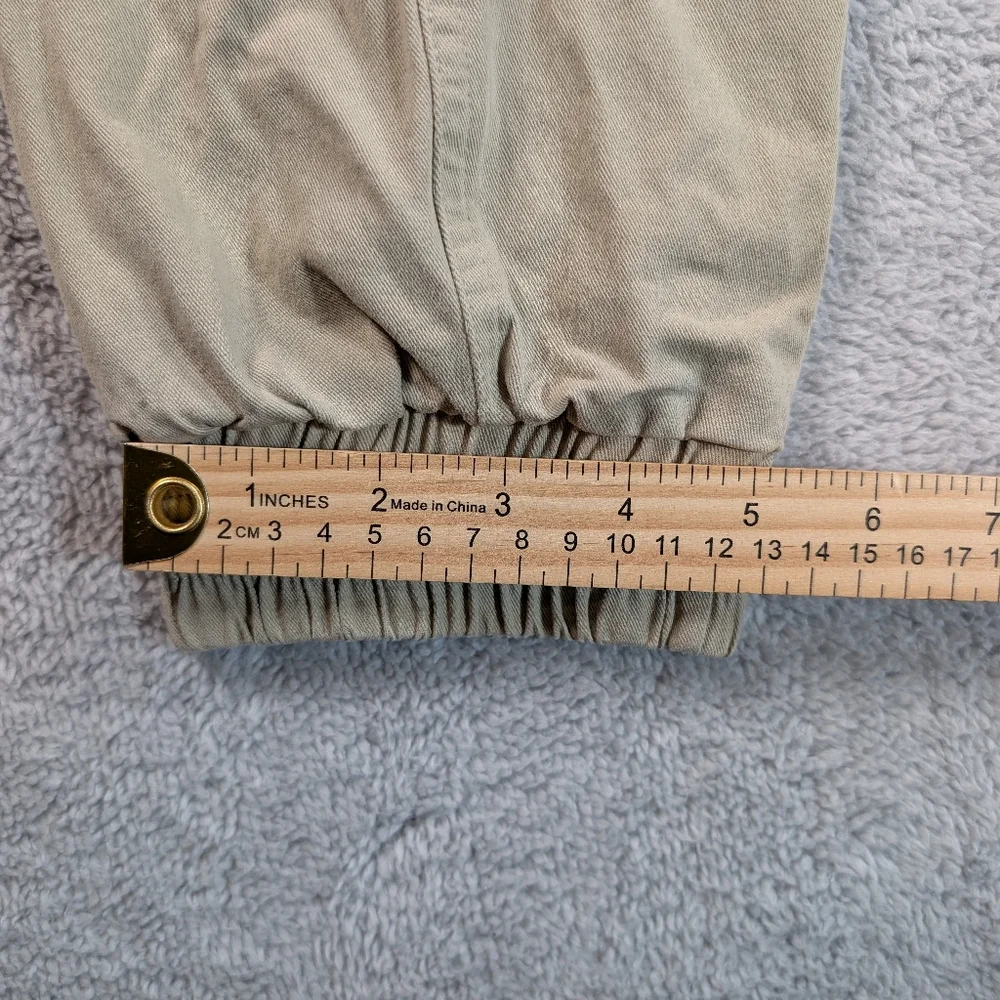 Youngla Cargo Joggers Mens Sz L Tan Tapered Drawstring Athleisure Gym - Picture 6 of 12